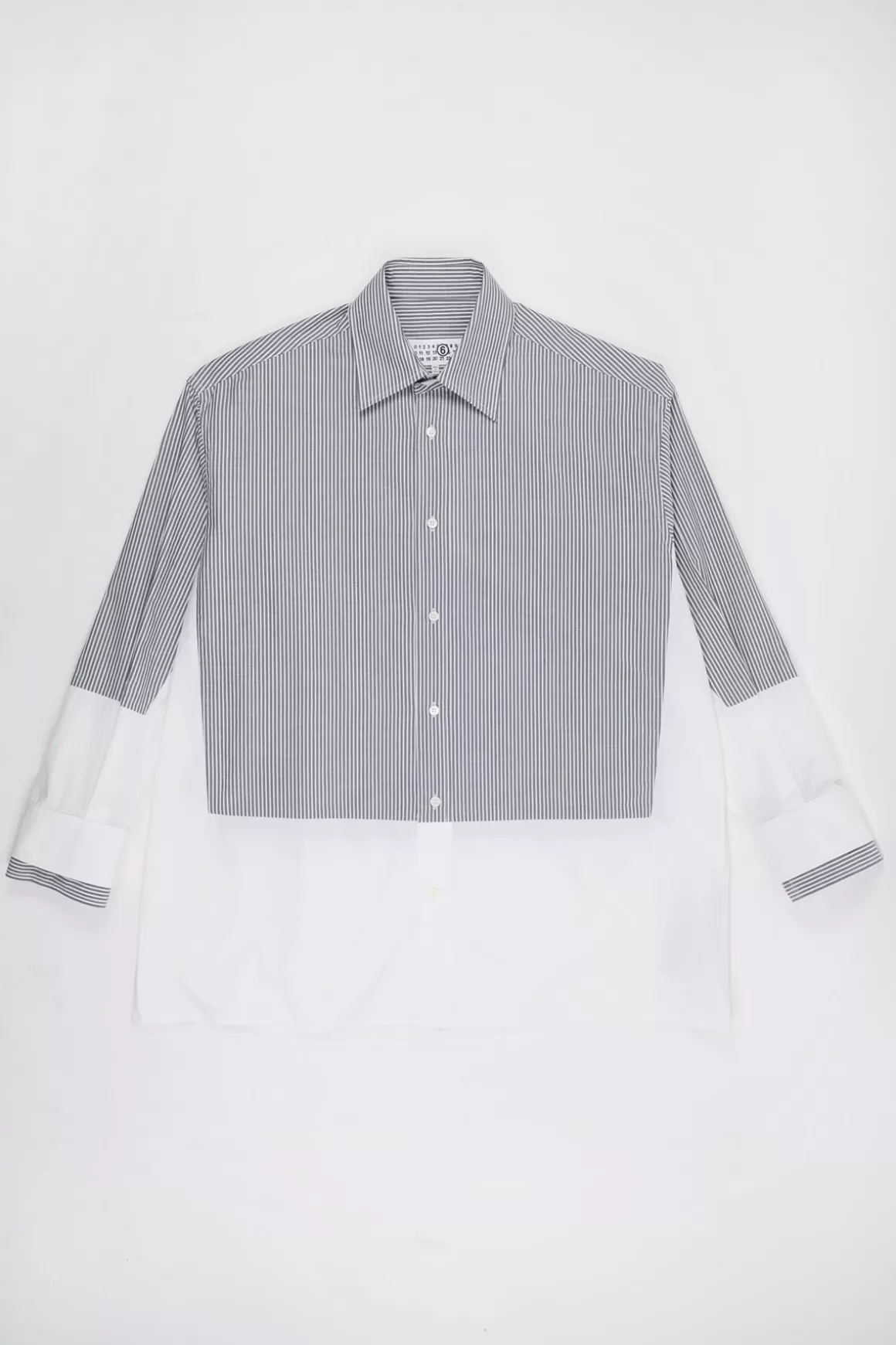 Long-Sleeved Shirt - Blue/White Stripe>MM6 Maison Margiela New