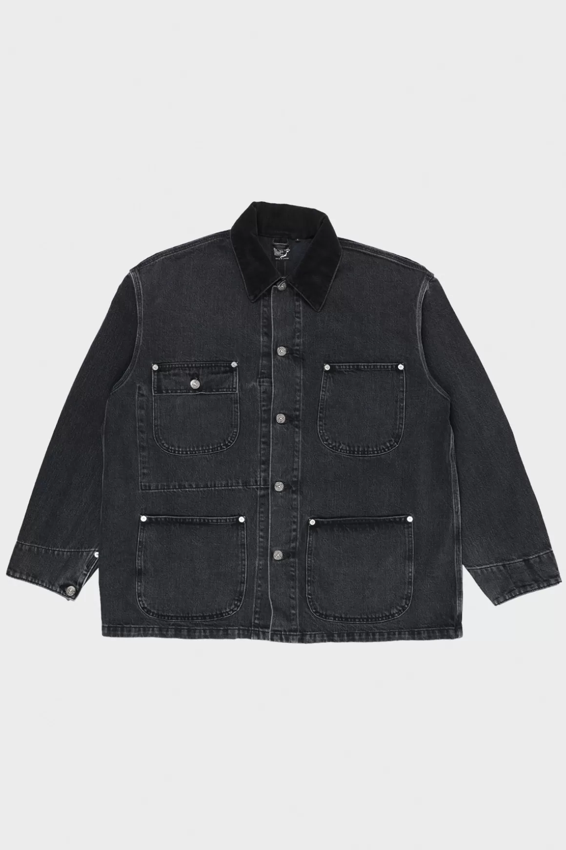 Loose Fit Coverall - Black Denim Stone>orSlow Store