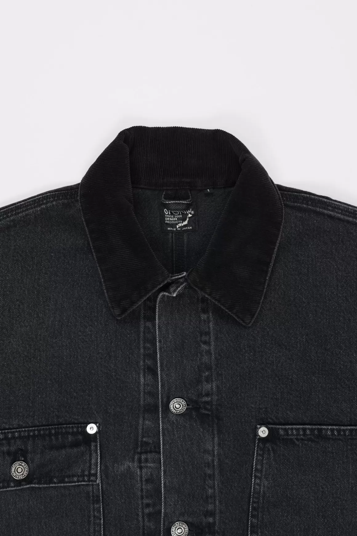 Loose Fit Coverall - Black Denim Stone>orSlow Store