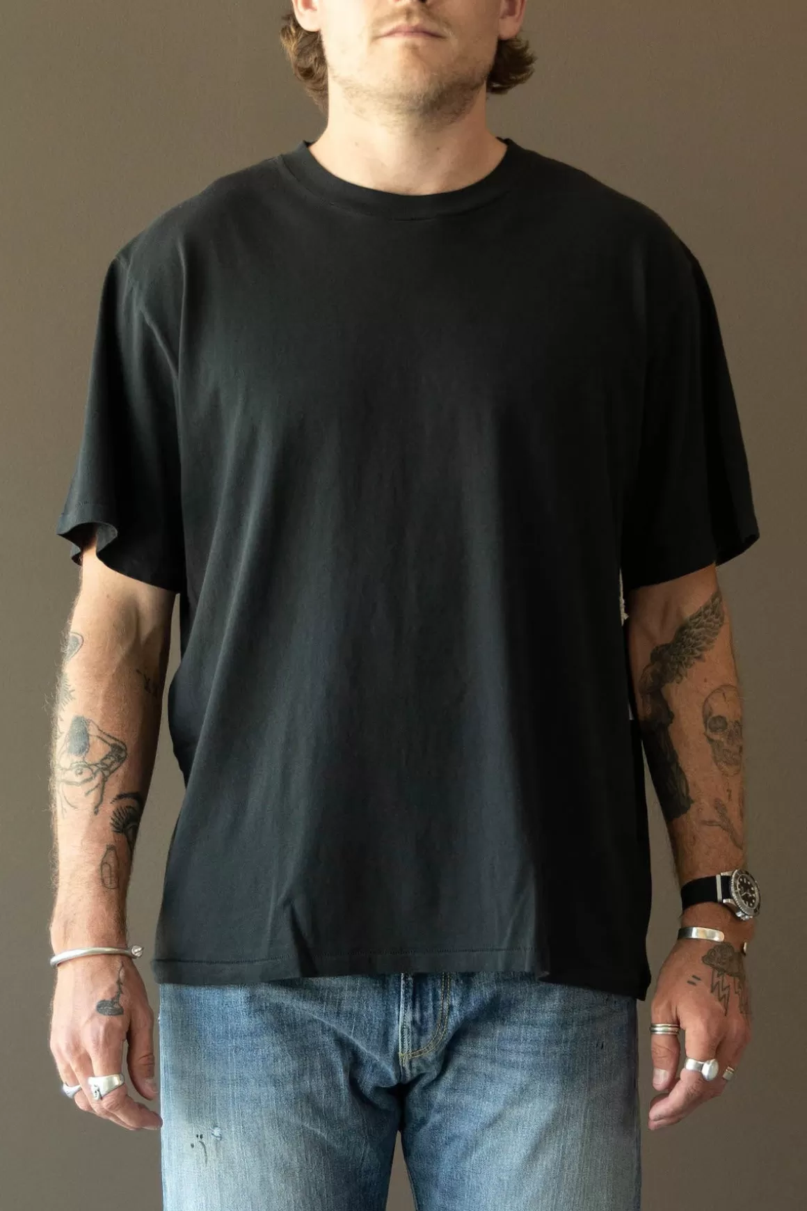 Loose Tee - Aged Black>RE/DONE Clearance