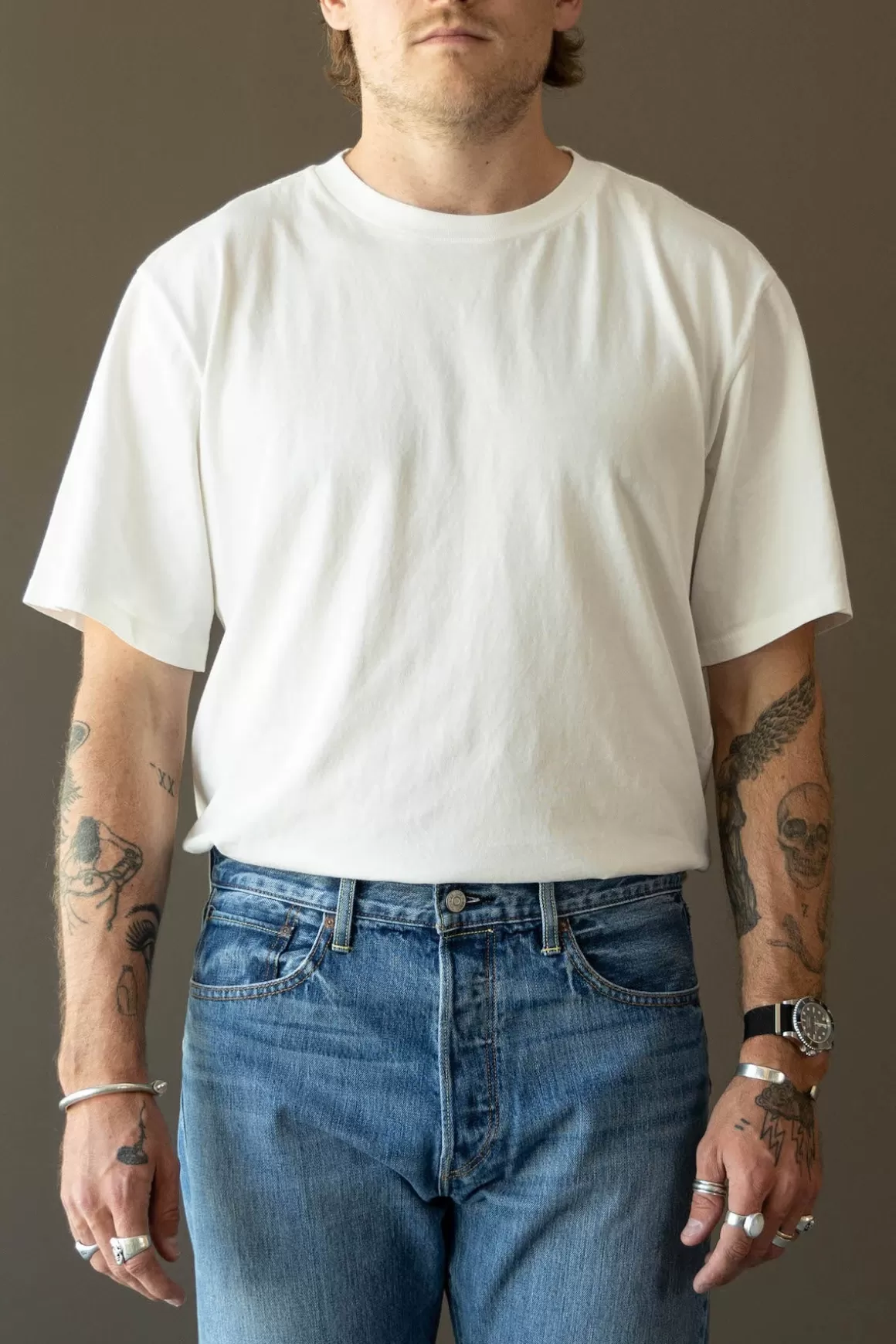 Loose Tee - Old White>RE/DONE Cheap