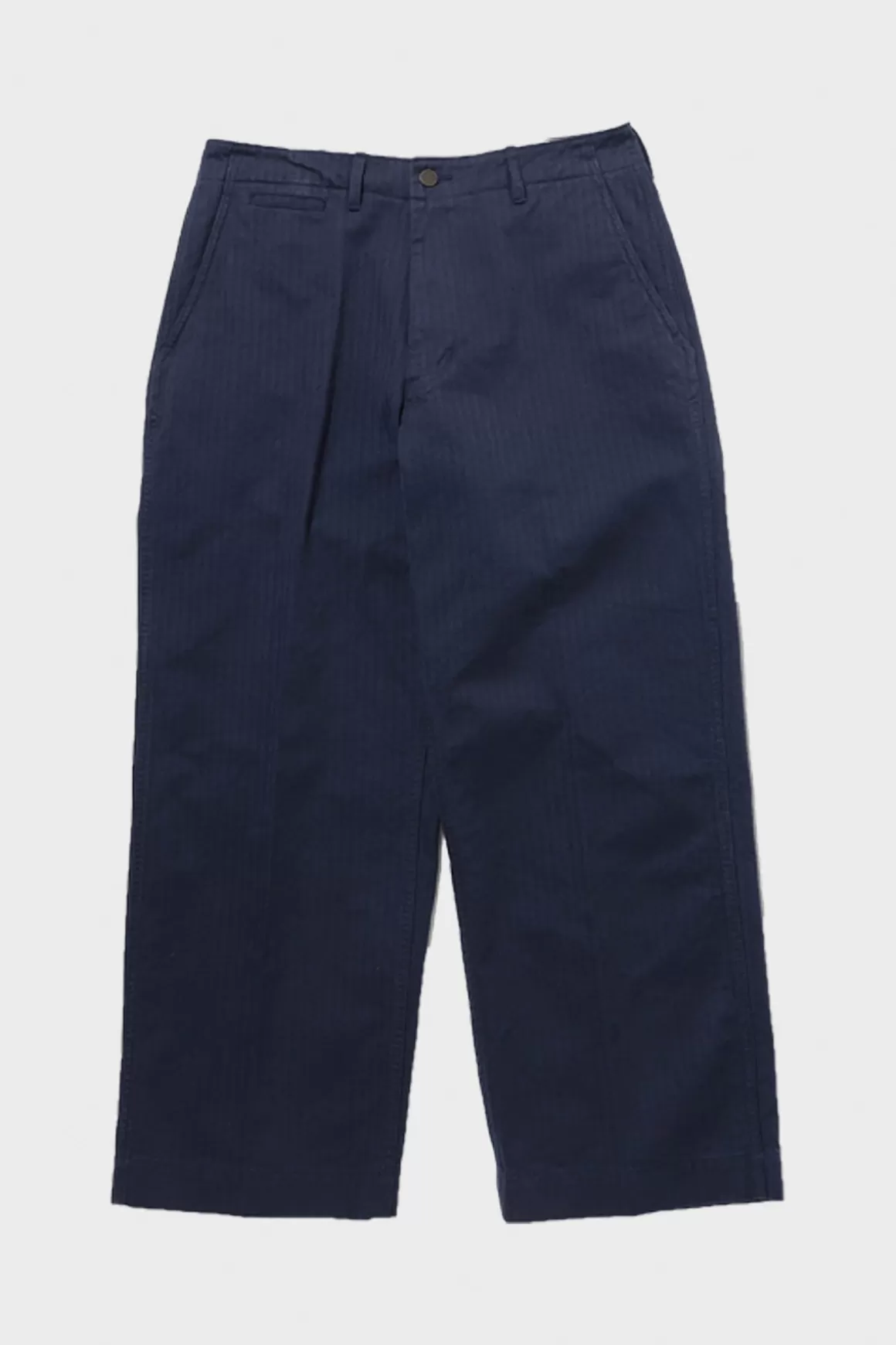 Mil Trousers Herringbone - Navy>Beams Plus Cheap