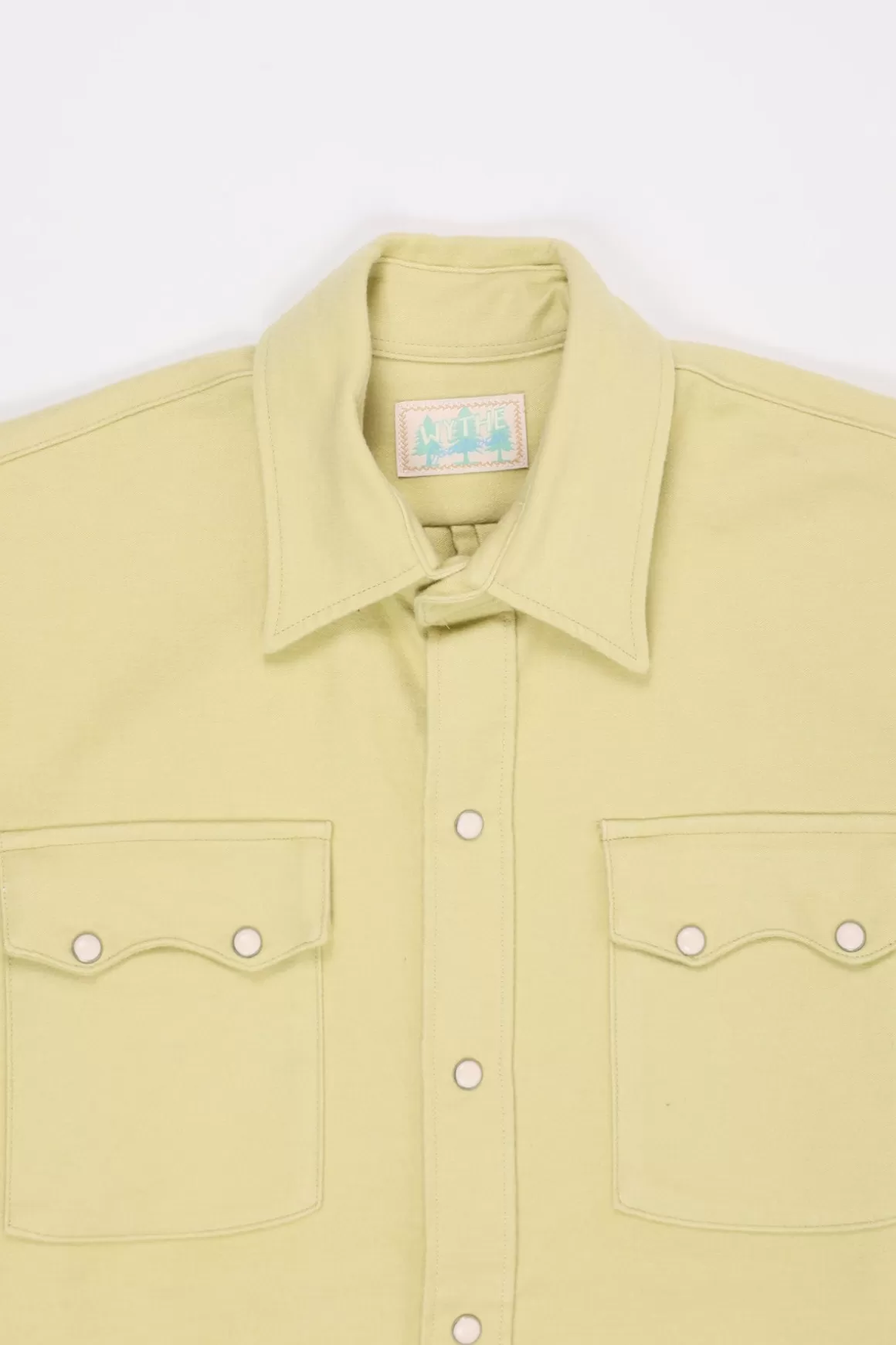 Moleskin Pearlsnap Shirt - Yellow Chamois>Wythe Fashion