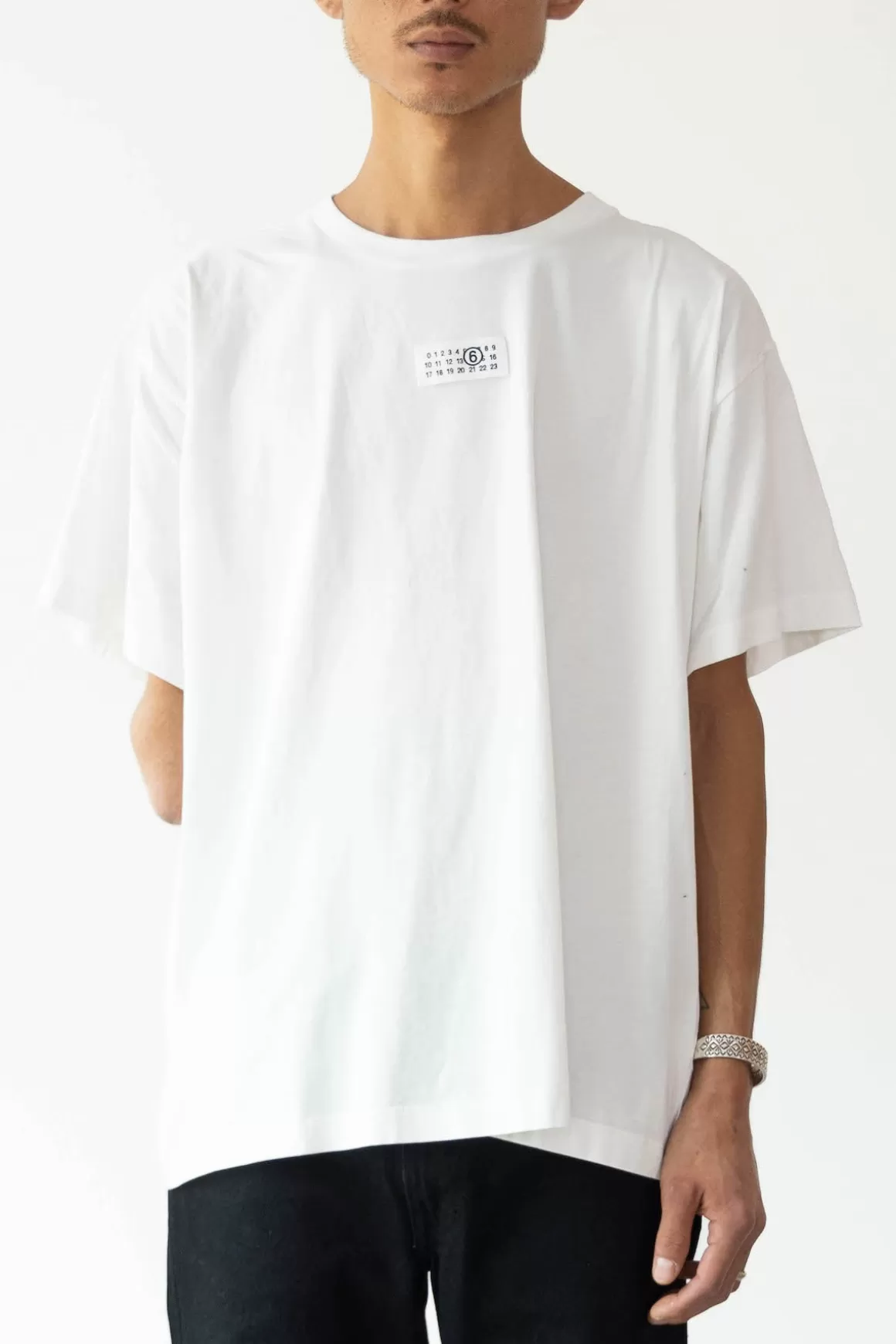 Number Tee - White>MM6 Maison Margiela Hot