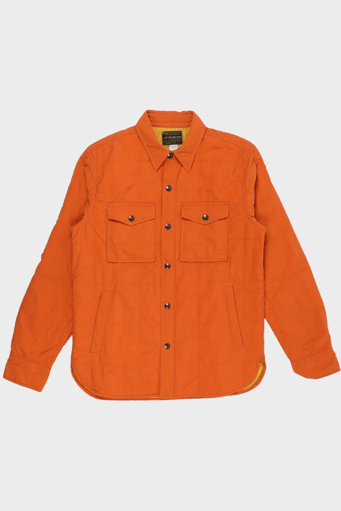 Nylon Longsleeve Shirt Jacket - Orange>RRL Best Sale