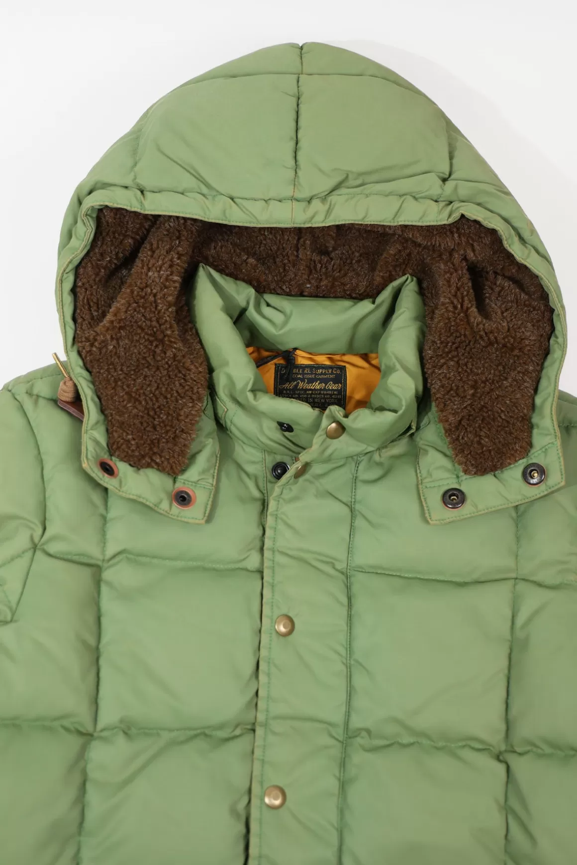 Nylon Sherpa Parka - Green>RRL Flash Sale