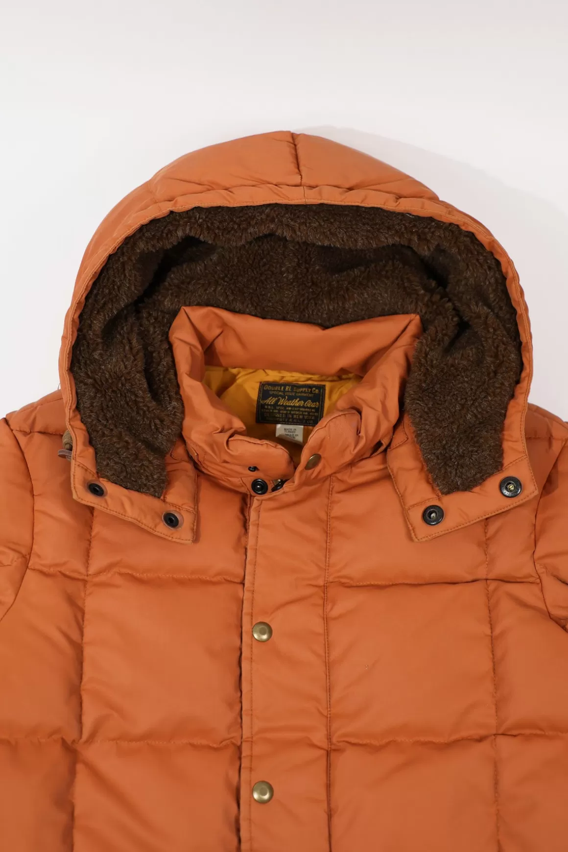 Nylon Sherpa Parka - Orange>RRL Store