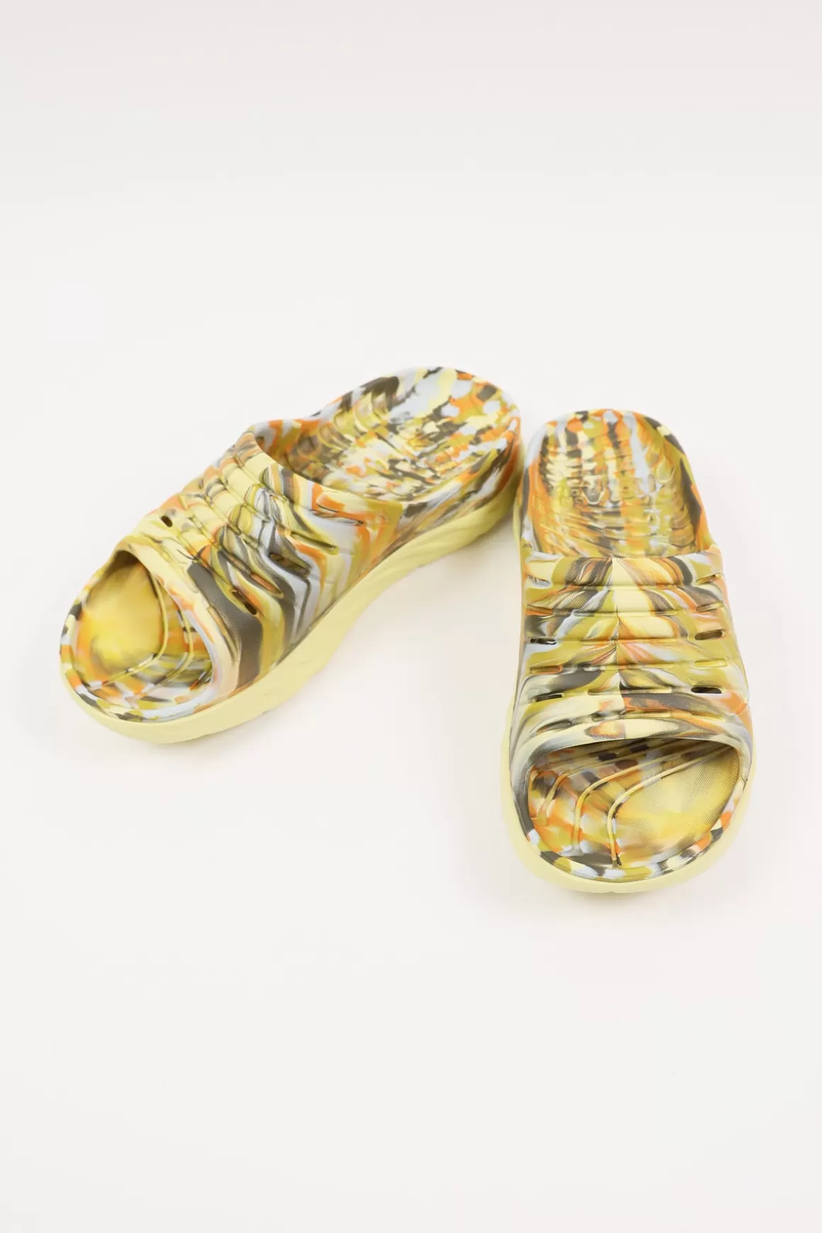 Ora Recovery Slide Swirl - Celery Root/Golden Lichen>HOKA Fashion