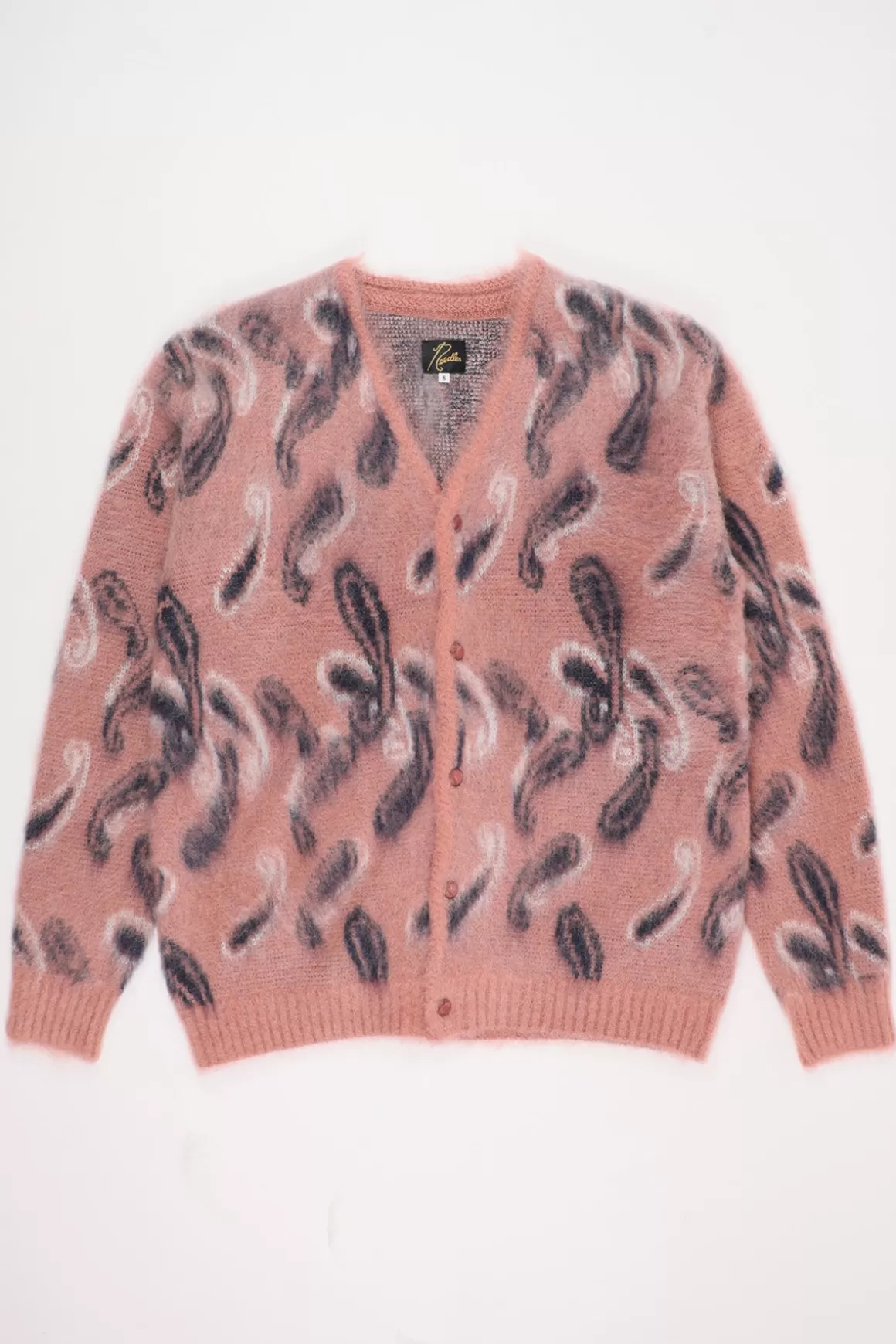 Paisley Mohair Cardigan - Pink>Needles Store