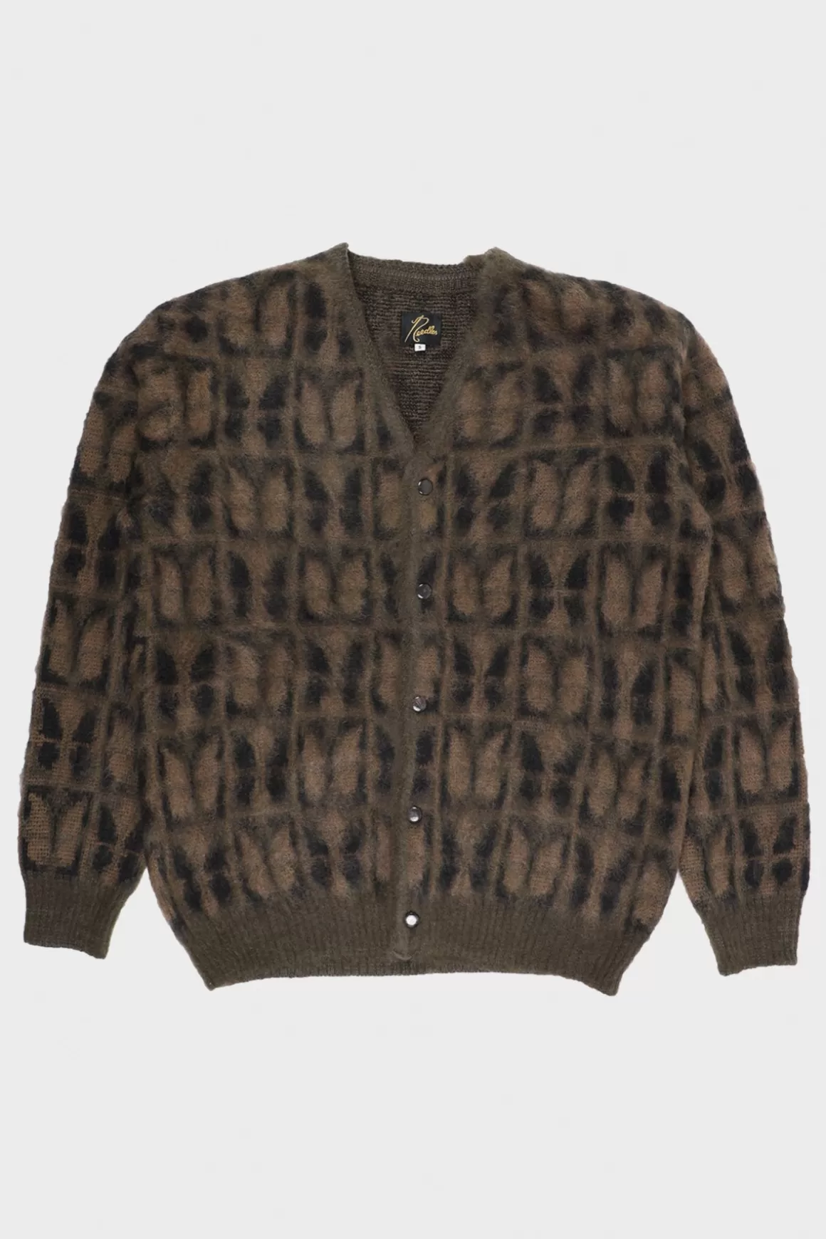 Papillon Mohair Cardigan - Olive>Needles Hot