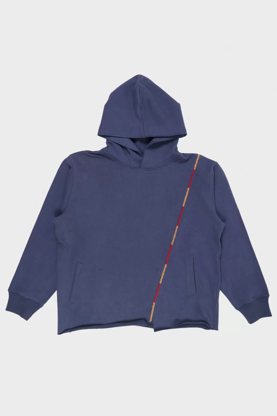 Rabari Stitch Hoodie - Blue/Red/Yellow>Karu Research Cheap