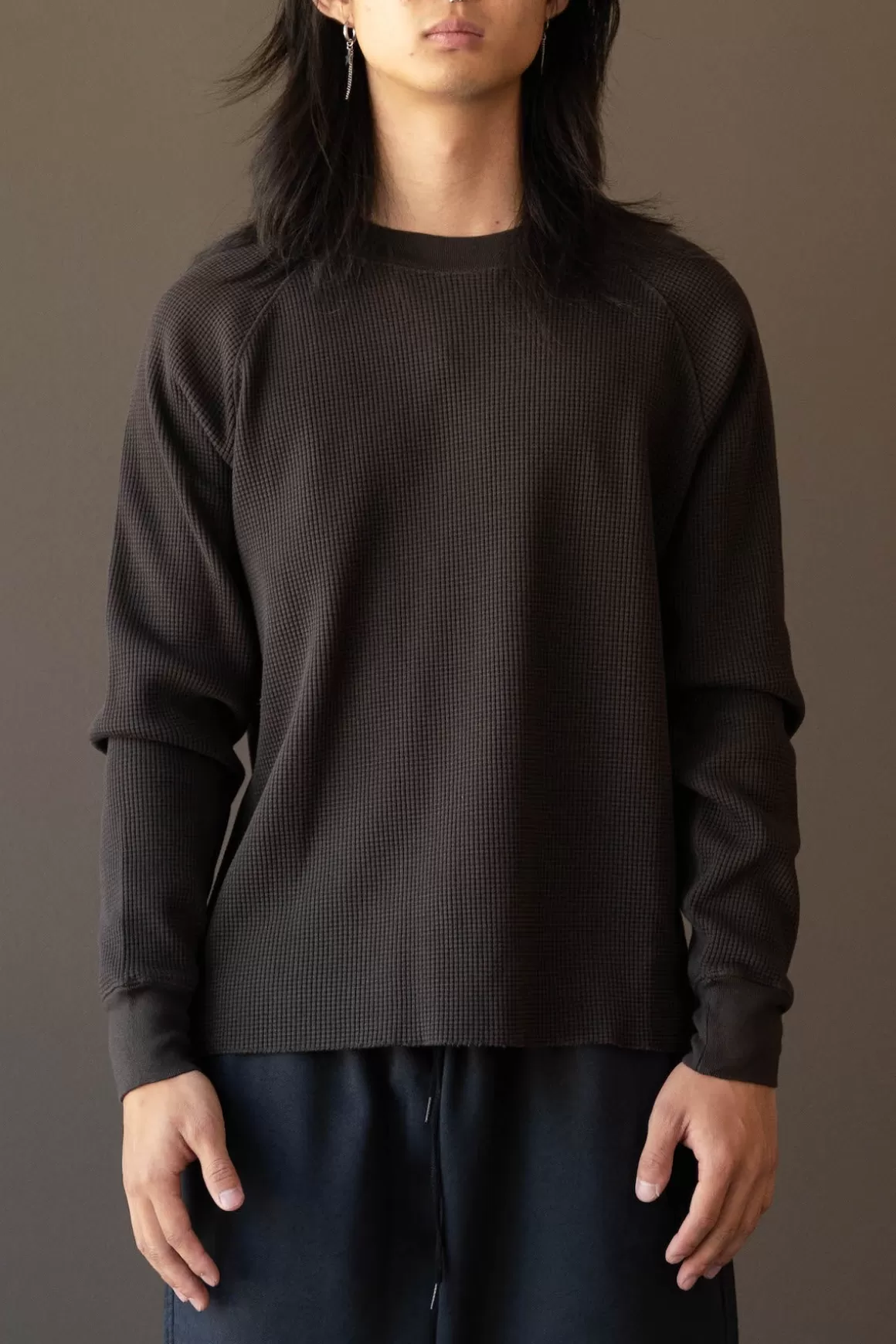 Raglan Thermal - Black Mushroom>Lady White Co. Flash Sale