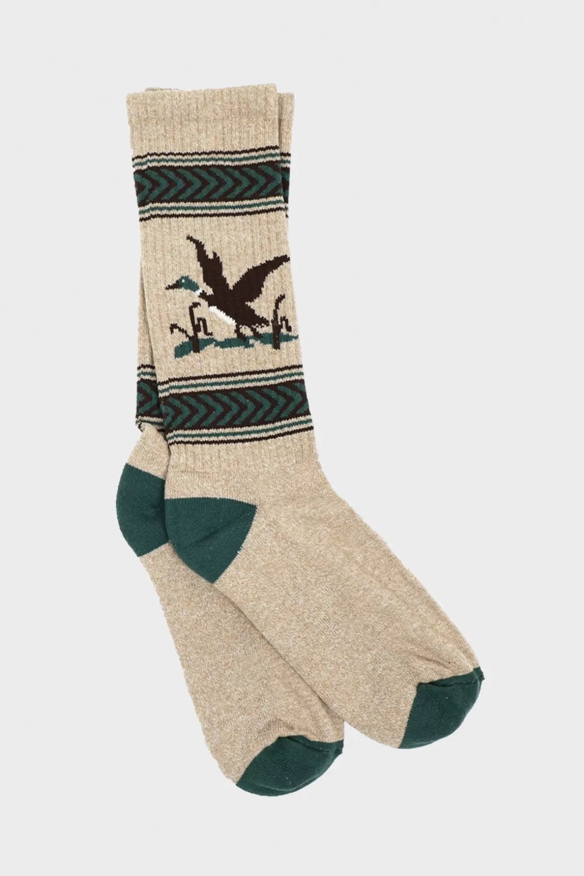 Recycled Cotton Jacquard Socks - Mallard Flight>Wythe Online