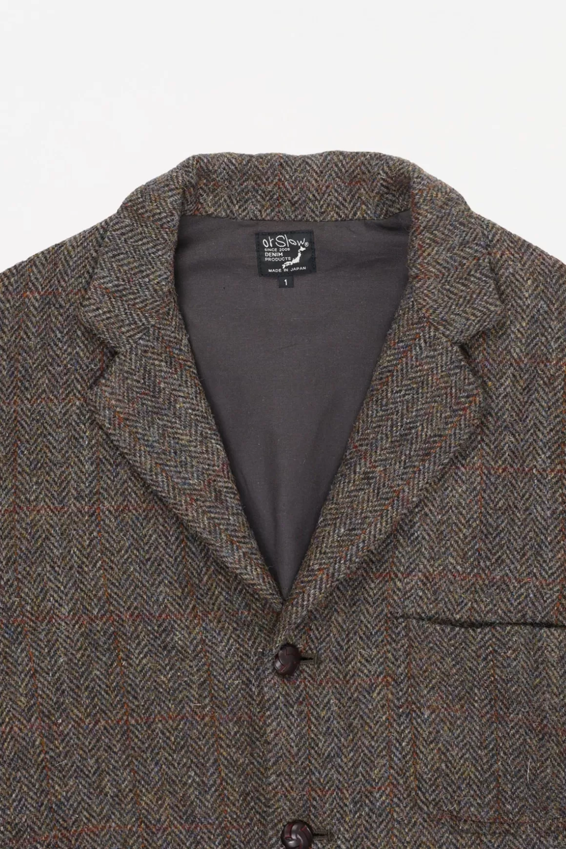 Relaxed Fit Harris Tweed Jacket - Green>orSlow Fashion