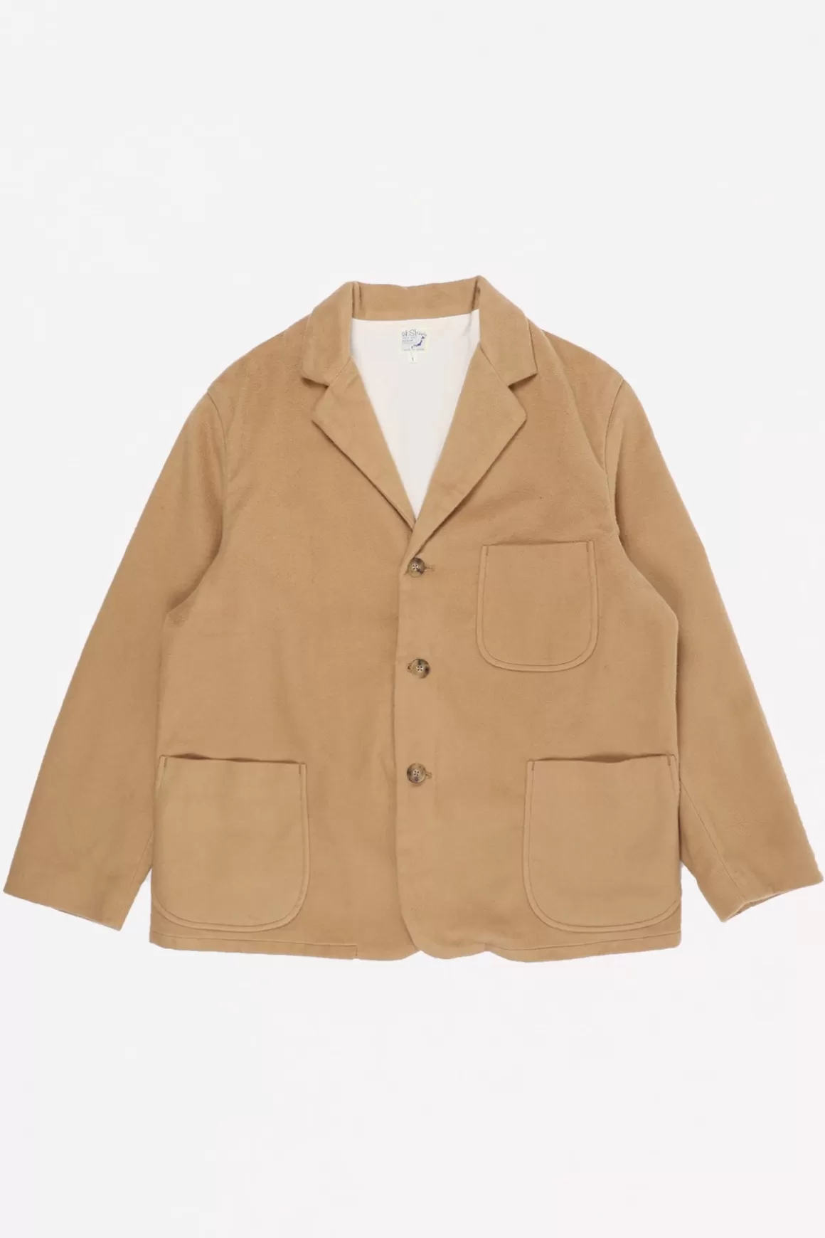 Relaxed Fit Like-Cashmere Jacket - Camel>orSlow Best Sale