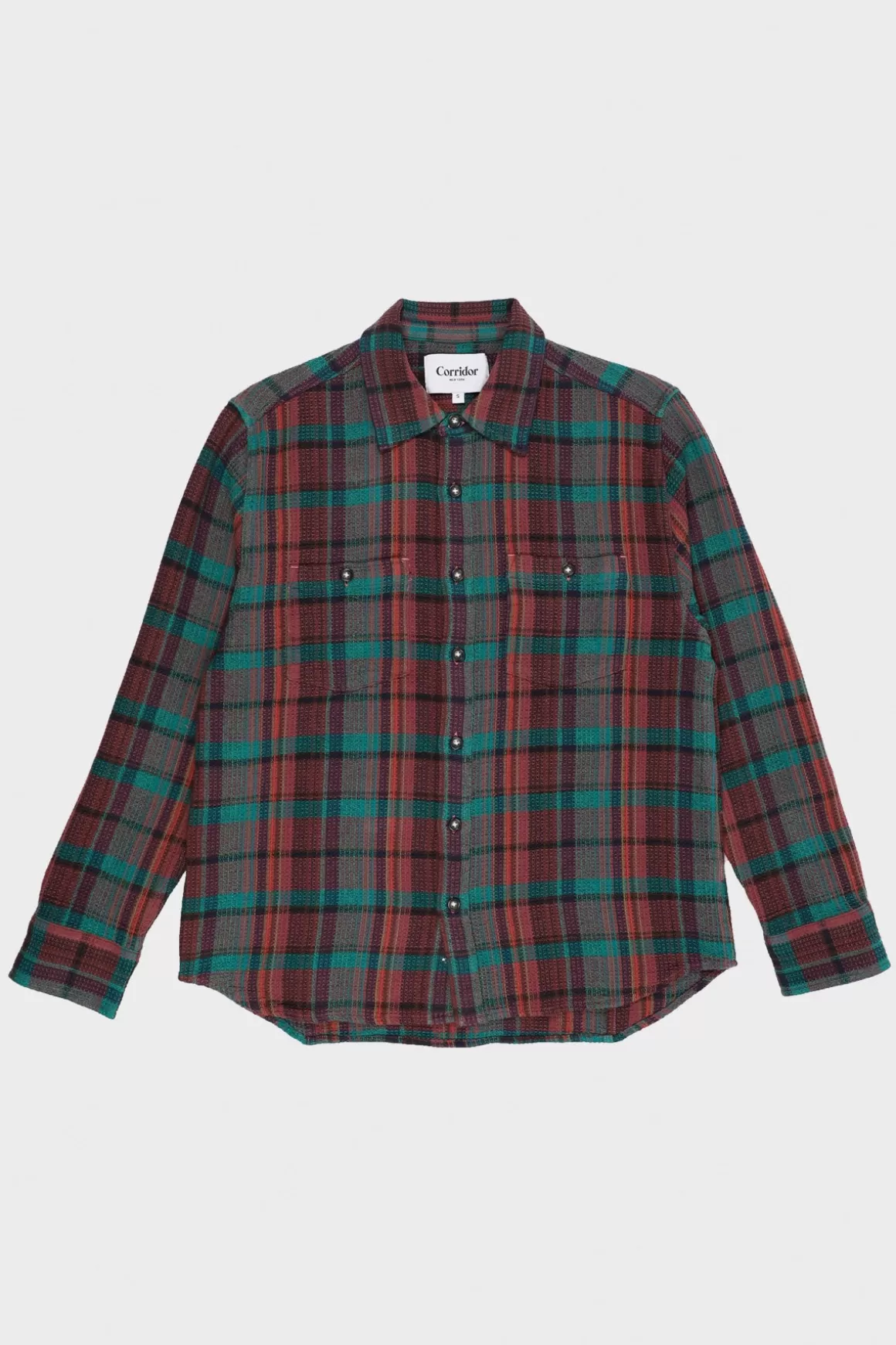 Ruby Waffle Madras Longsleeve - Multi>Corridor New