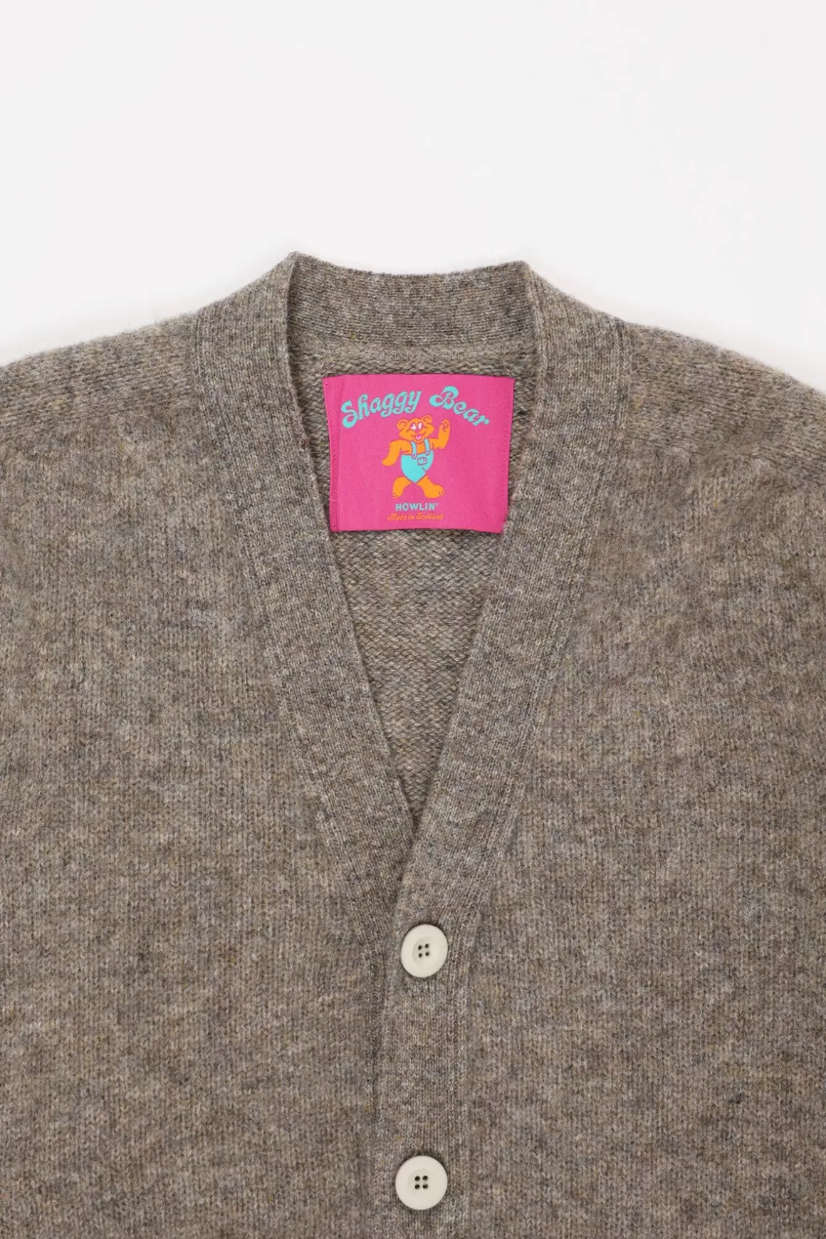 Shaggy Bear Cardigan - Reflection>Howlin' Cheap