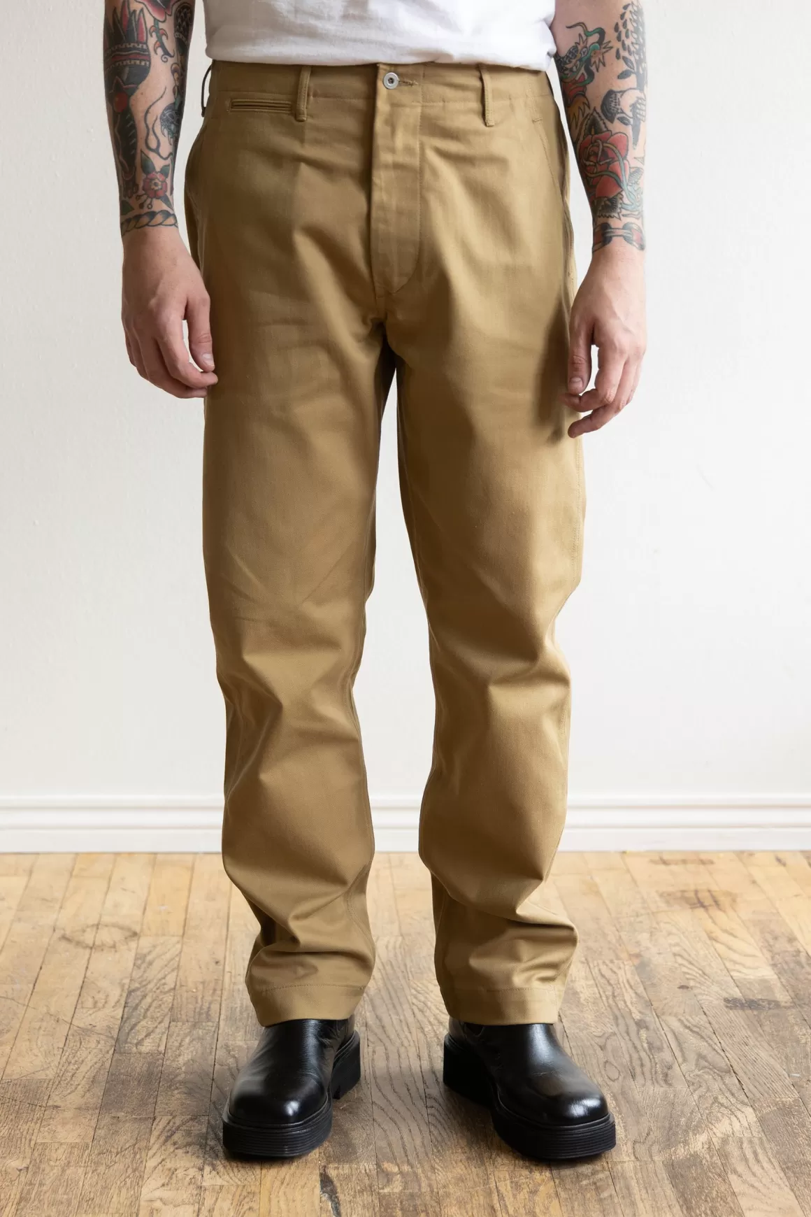 Slim Fit Army Trousers - Khaki>orSlow Online