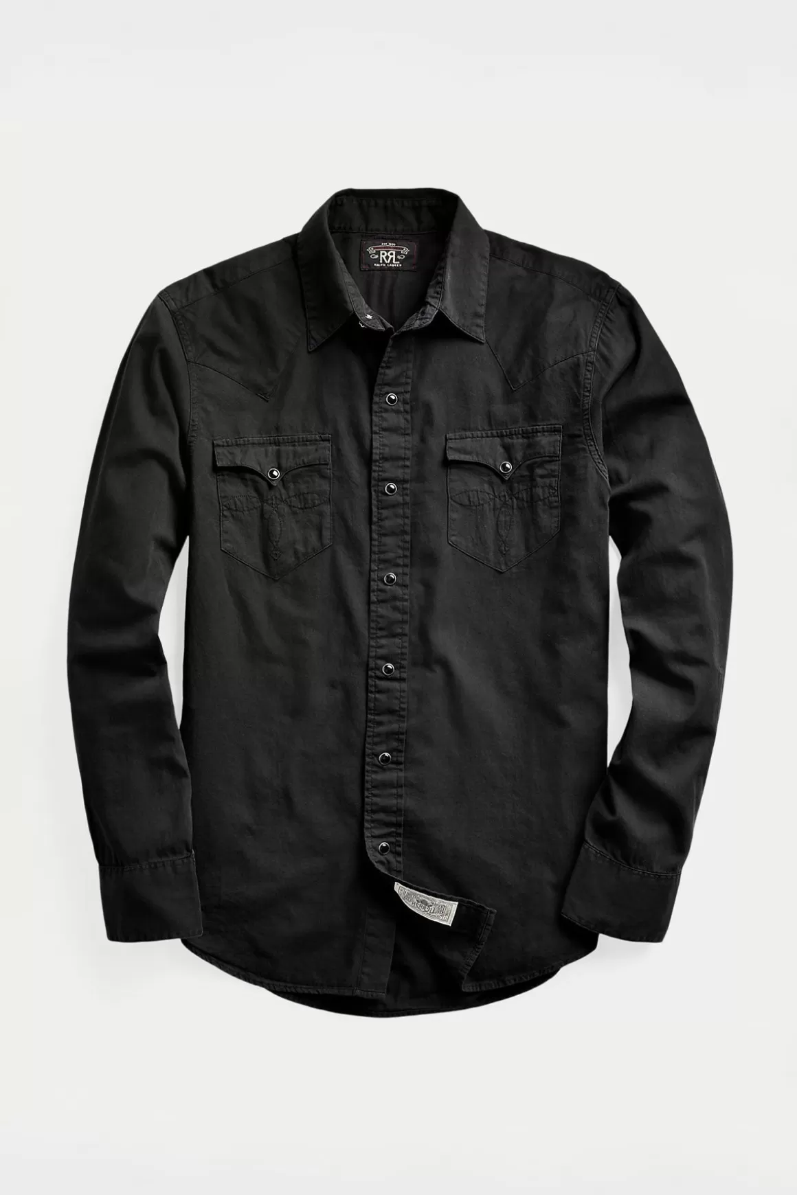 Slim Fit Twill Western Shirt - Polo Black>RRL Outlet