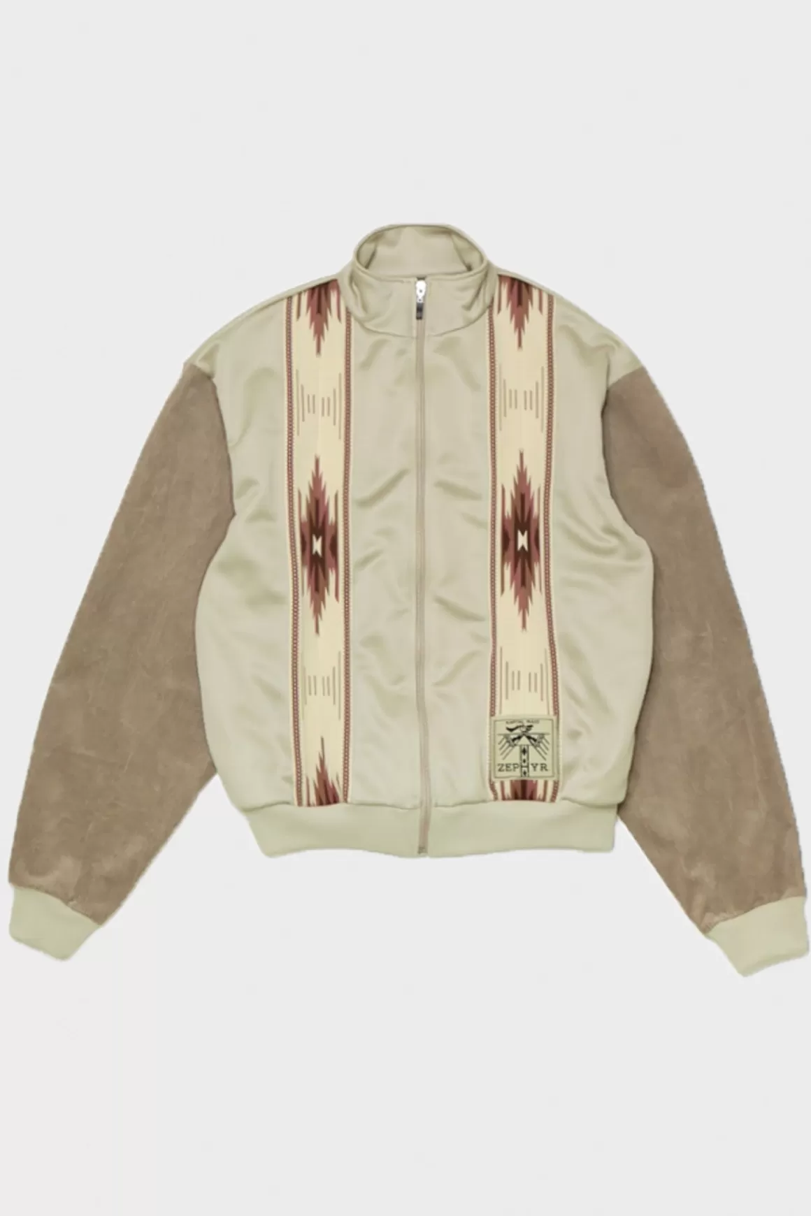 Smooth Jersey Kochi & Zephyr Track Jkt - Beige>Kapital Cheap