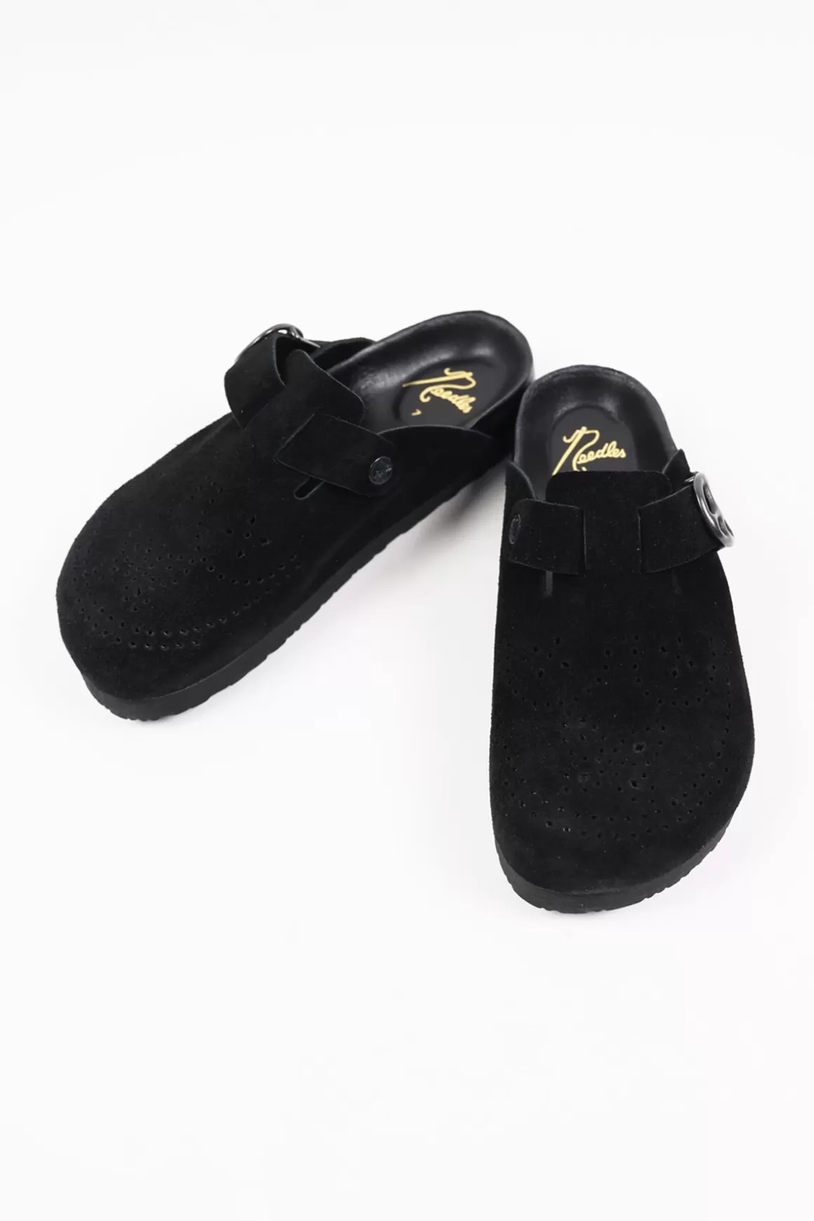 Suede Clog Sandal - Black>Needles Best