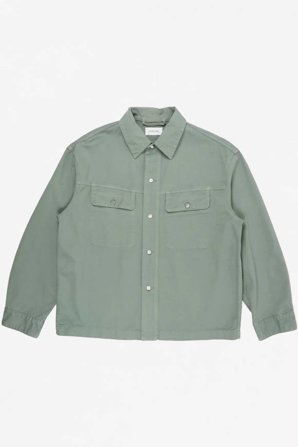 Trucker Overshirt - Hedge Green>Lemaire Discount