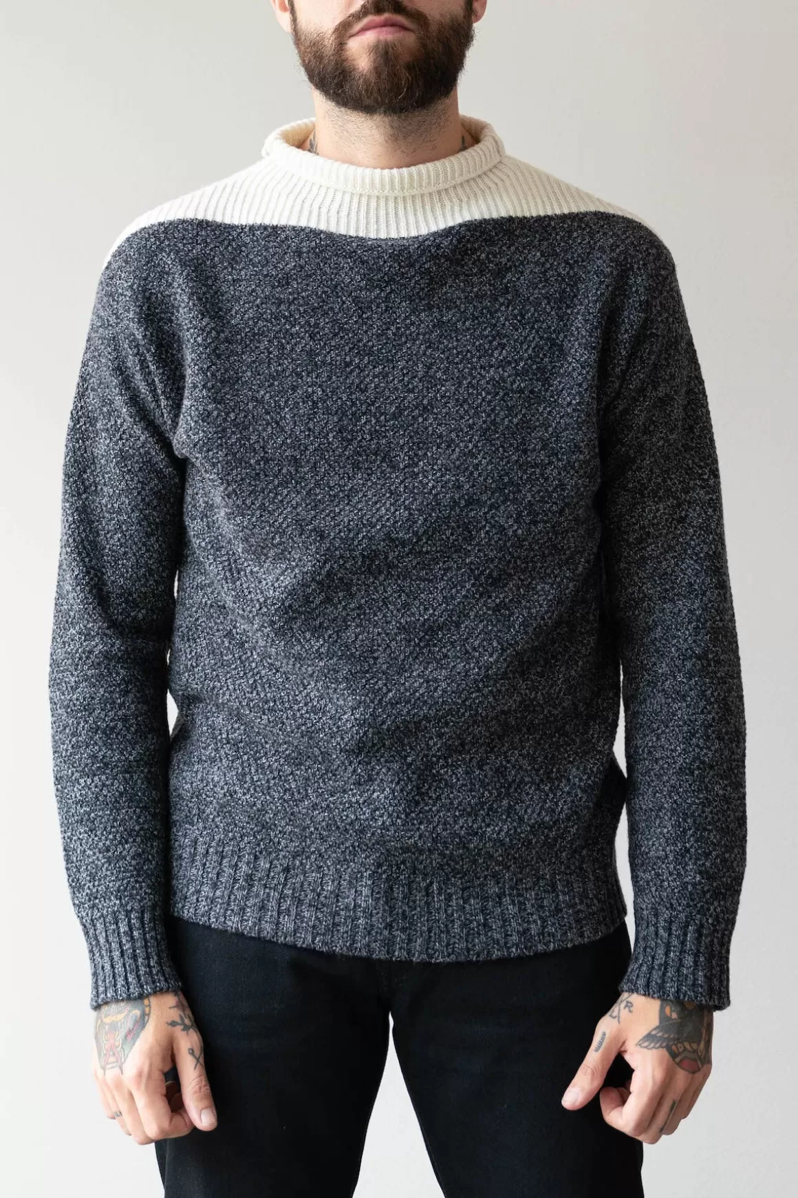 Turtleneck Sweater - Grey/White>Marni Hot