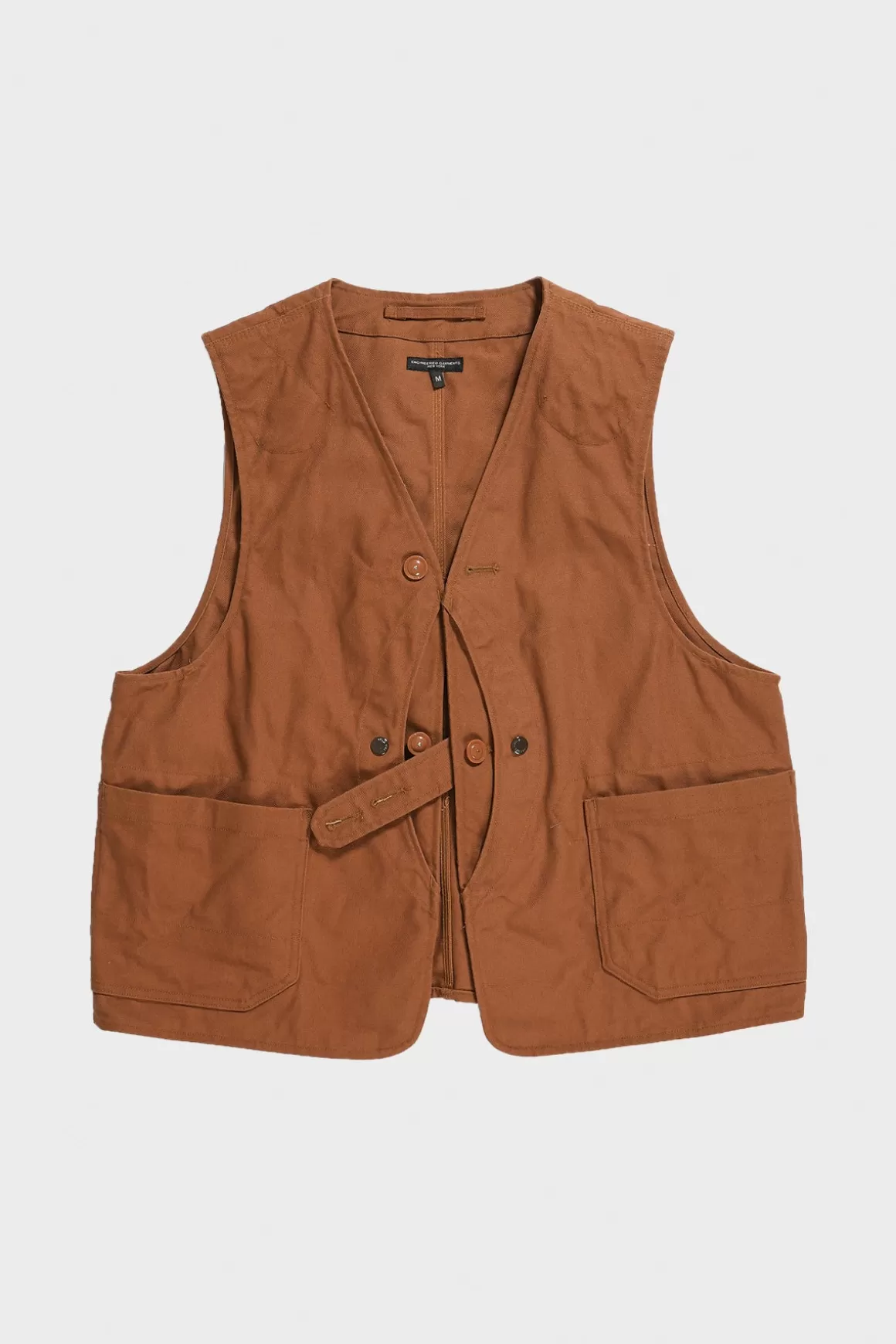 Upland Vest - Brown 12Oz Duck Canvas>Engineered Garments Discount