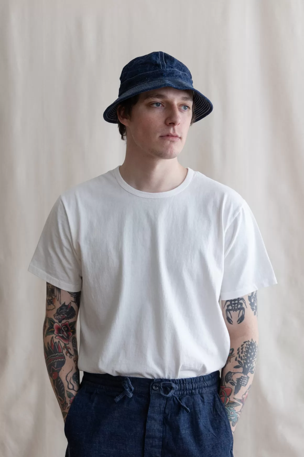 Us Navy Hat - Denim>orSlow Shop