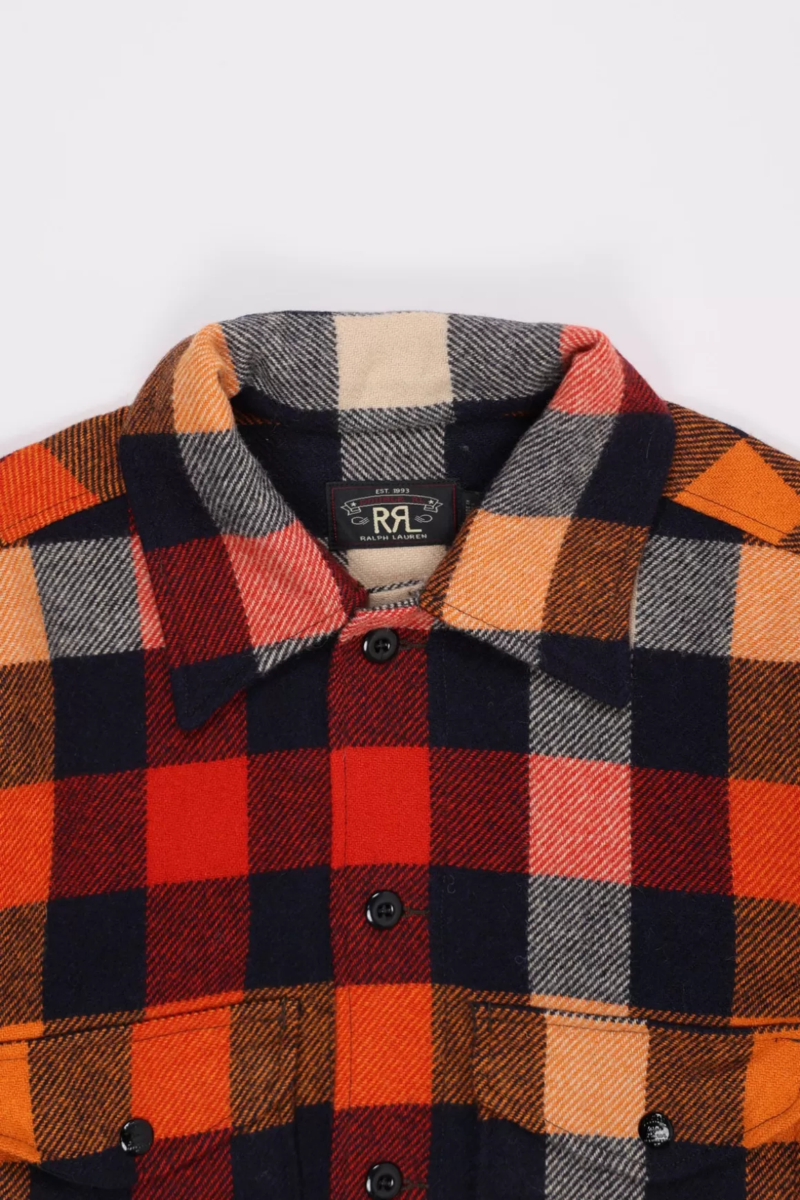 Wool Blend Flannel - Orange>RRL Flash Sale