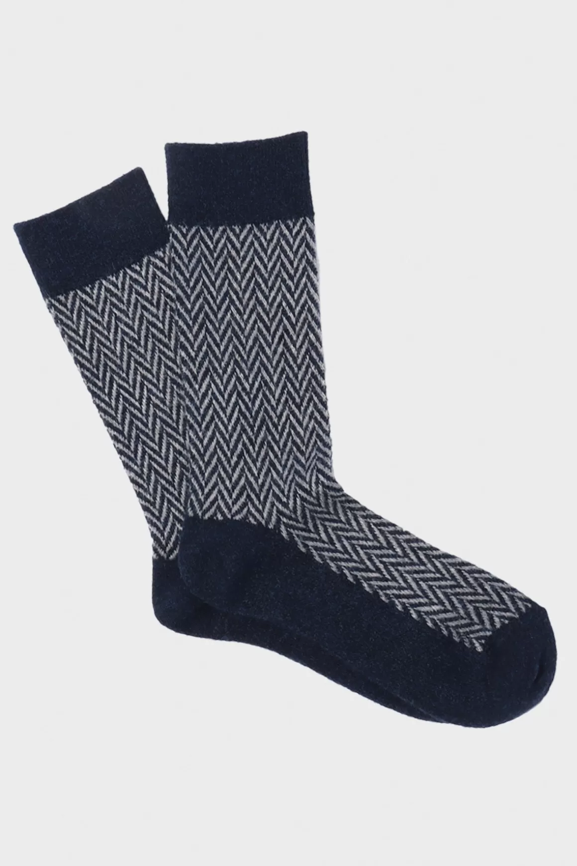 Wool Herringbone Crew - Indigo>Anonymous Ism Flash Sale