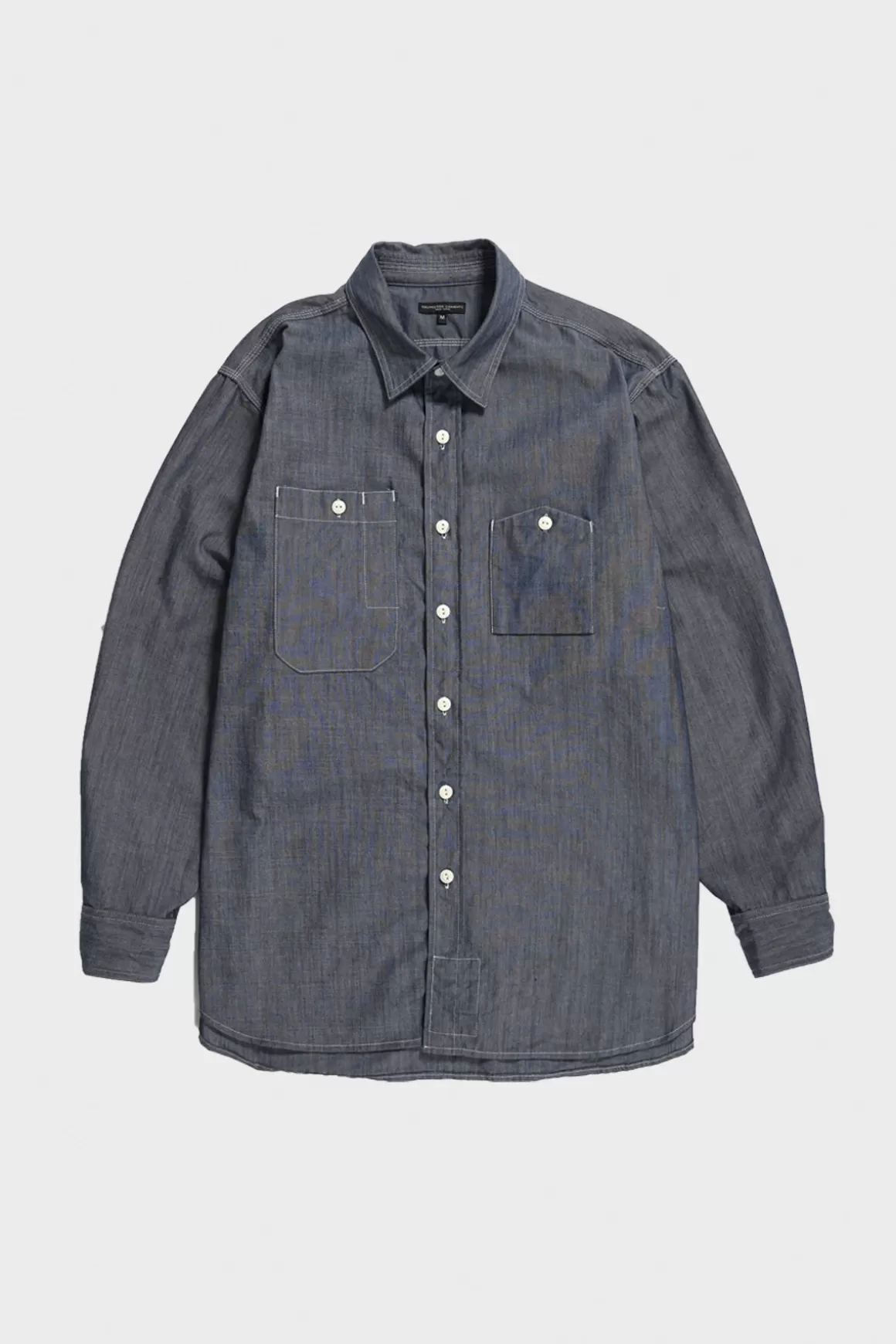 Work Shirt - Blue Cotton Chambray>Engineered Garments Discount