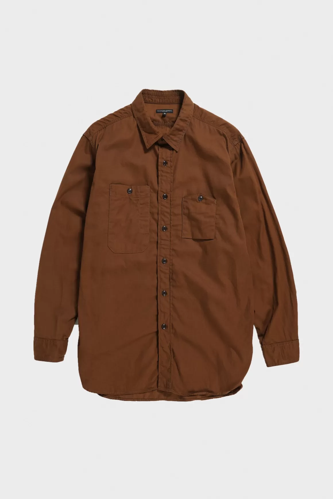 Work Shirt - Brown Cotton Micro Sanded Twill>Engineered Garments Best Sale