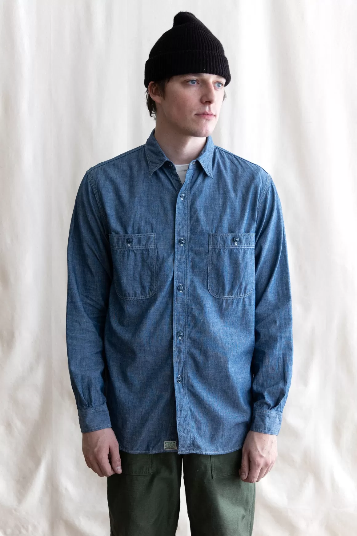 Work Shirt - Chambray>orSlow Sale