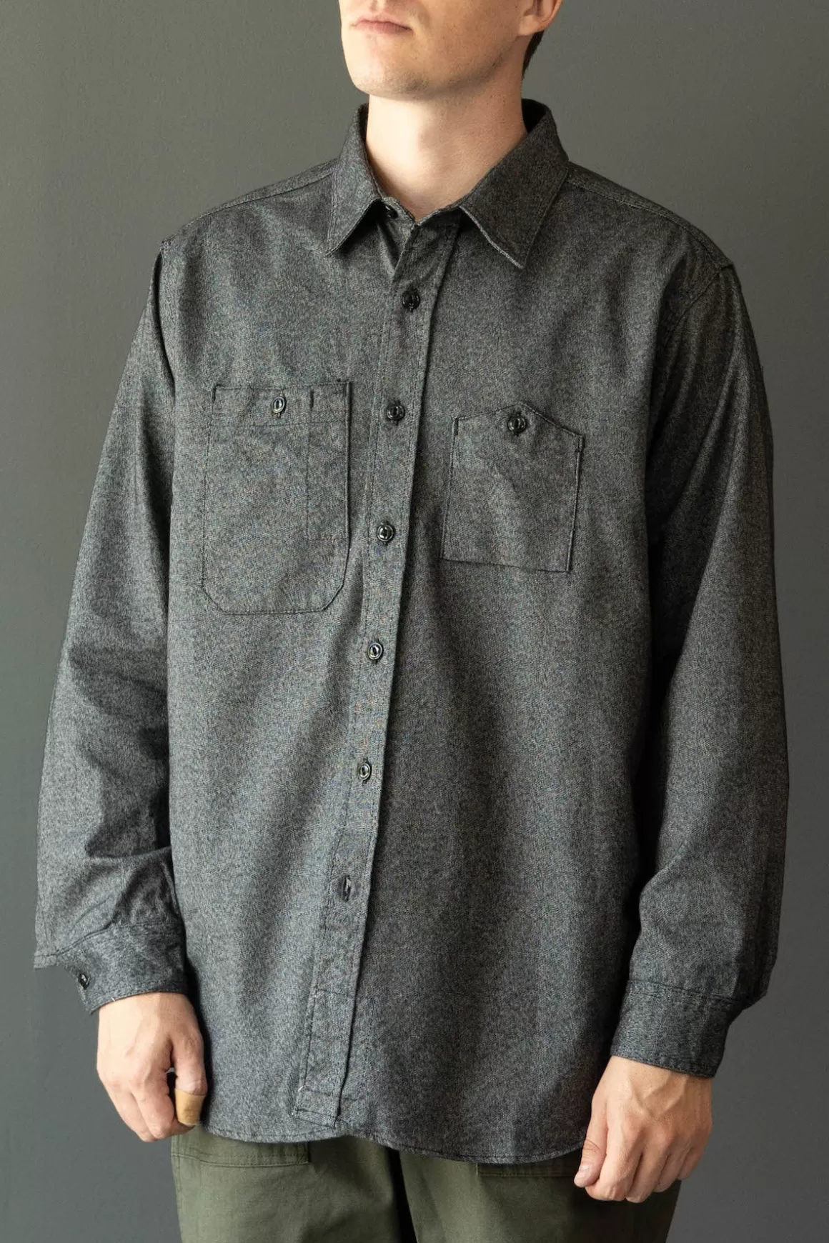 Work Shirt - Heather Grey Heavy Cotton>Engineered Garments Sale