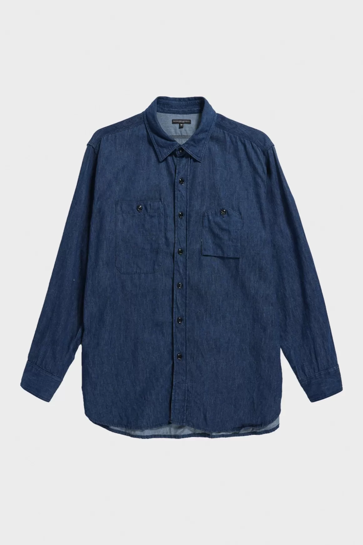 Work Shirt - Navy Hemp Cotton Denim>Engineered Garments Flash Sale