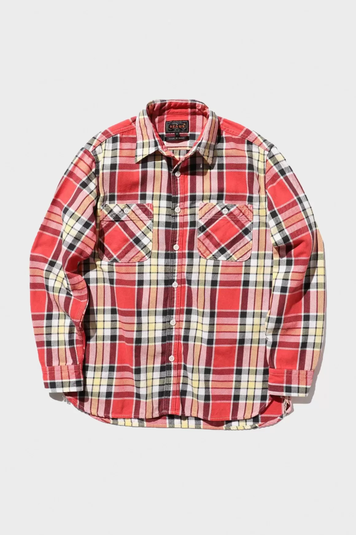 Workshirt Nel Check - Red>Beams Plus Store