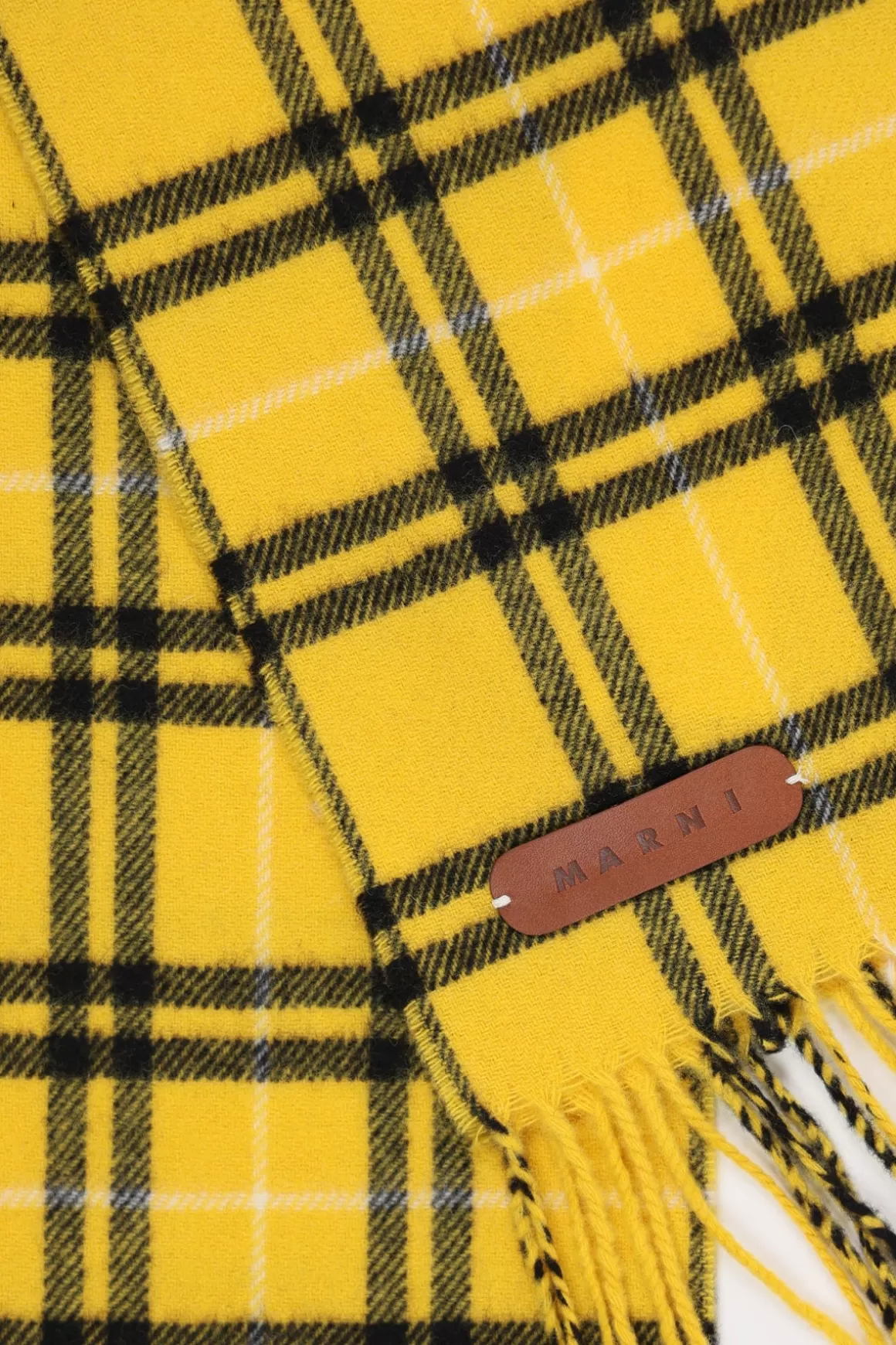 Yellow Check Scarf>Marni Cheap